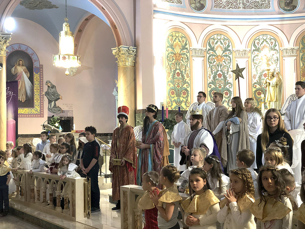 Christmas Pageant performed by students