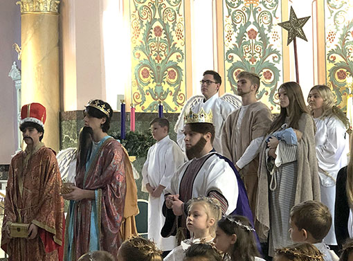 Christmas Pageant Performed by CCD Students